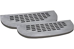 Shape Products (2-Pack) 39"x13"x1" Black Straight Flat Grate Basement Window Well Covers