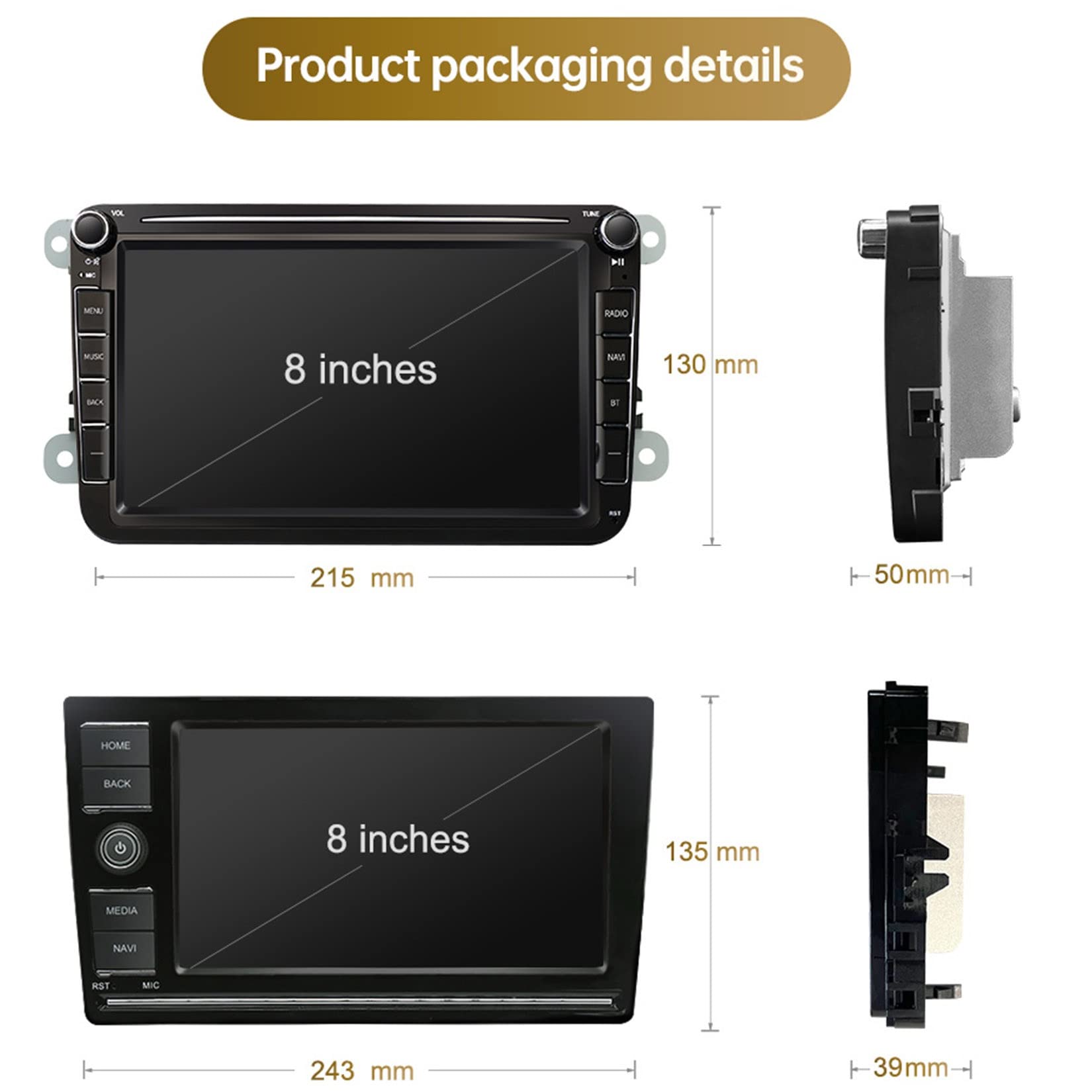 Amazon | カーステレオマルチメディア プレーヤーVWフォルクスワーゲン 