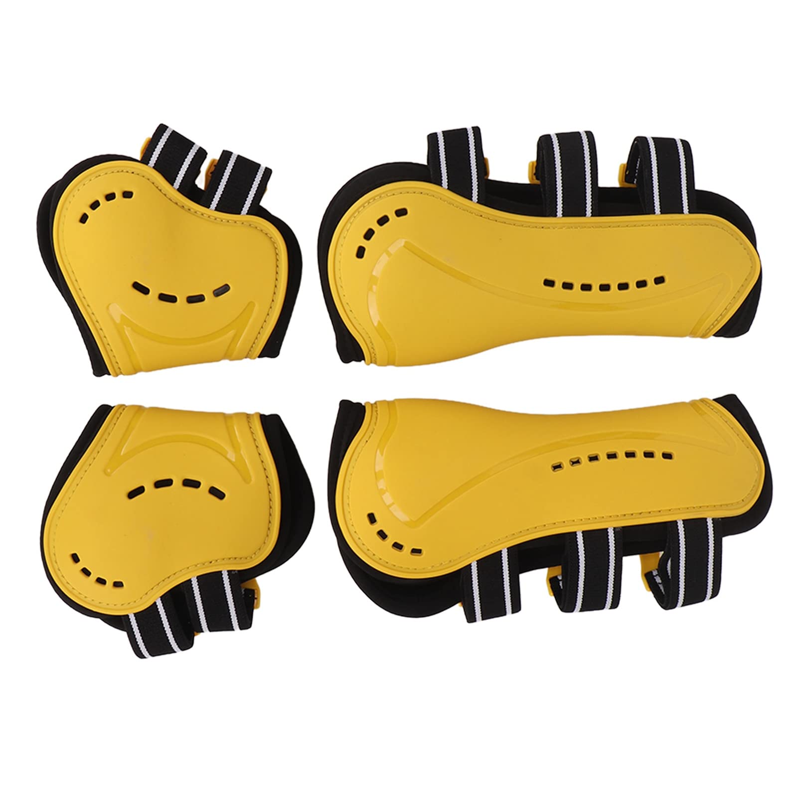 BUHB Protectores de Menudillo para Caballos con Frente Abierto, Protectores de Tendones para Caballos, Transpirables, Ajuste, Absorción de Impactos, Fáciles de Usar, Forro Suave para (M 0.7in)