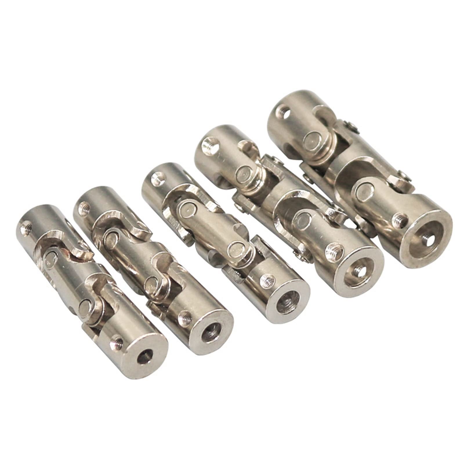 Acoplamiento de junta universal, Acoplamiento de metal universal 10 mm, 12 mm, 15 mm, 20 mm, para barco, coche, eje de transmisión, conector de motor (15 mm-15 mm)