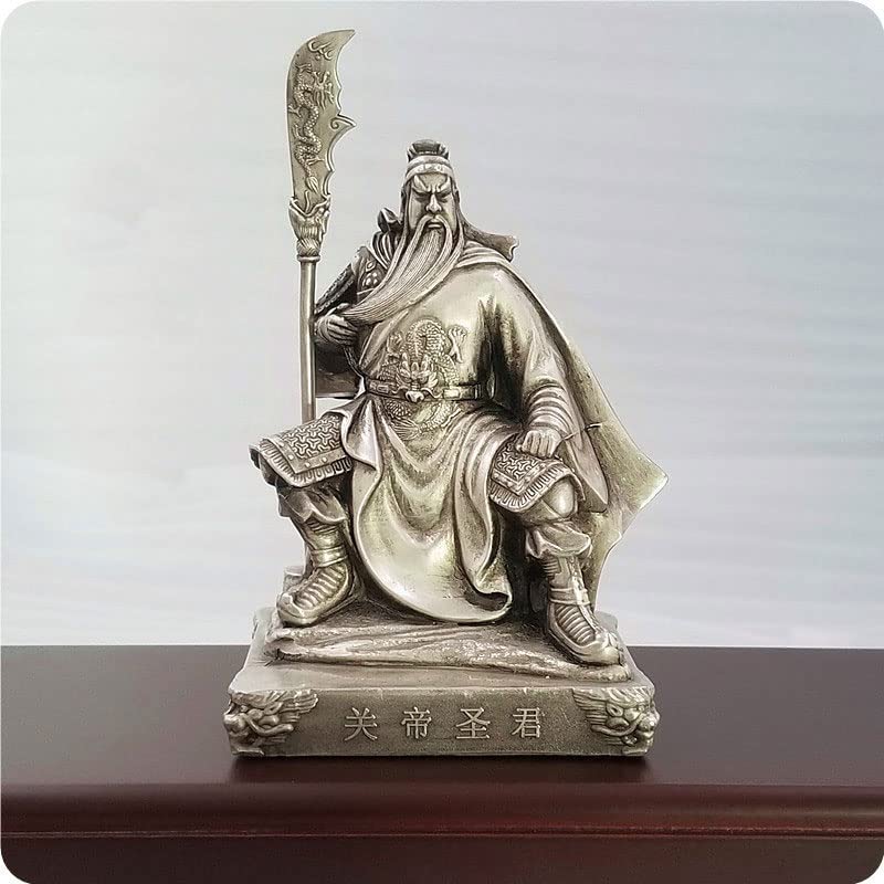 Amazon.co.jp: 三国志 関羽像 関帝像 関公像 銅製 ブロンズ像 車載置物 