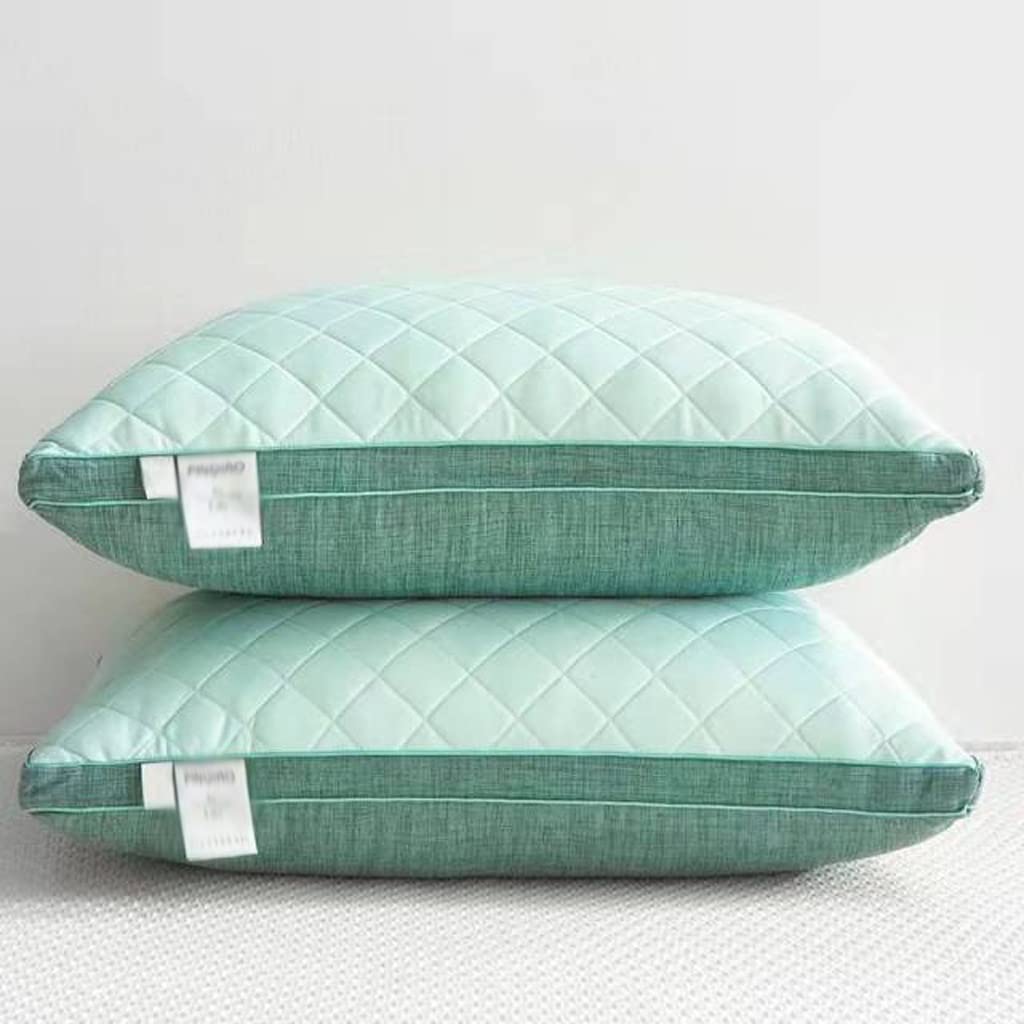 MFJGHU Purpose Pillow For Winter And Cool Feeling Latex Velvet Core Help Sleep Washable Bedding(Vert)