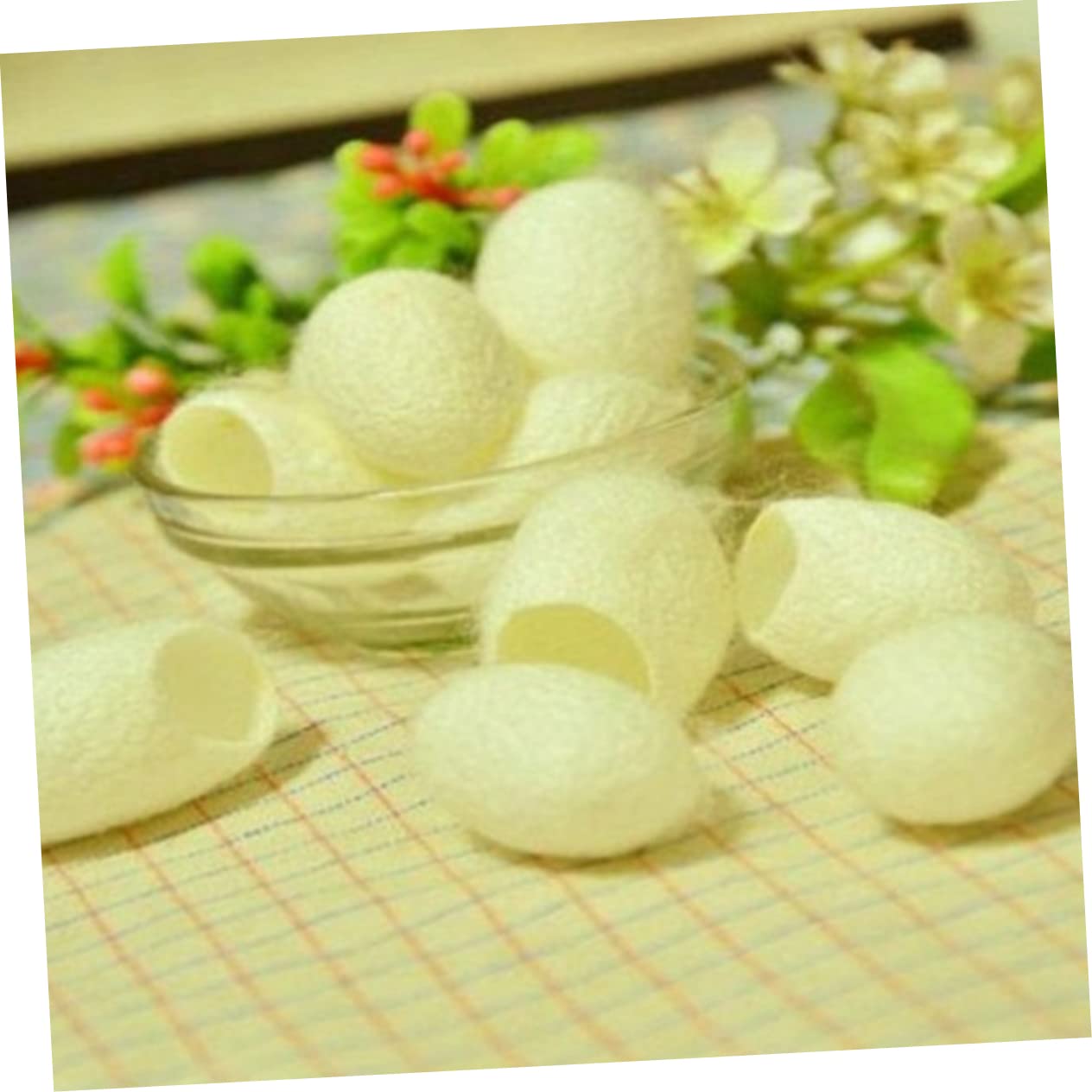 FOMIYES 600 Piezas Capullos De Seda Natural Bolas De Limpieza Facial Exfoliante Natural De Gusanos De Seda Capullos De Bolas De Seda Natural De Maquillaje A7 Cosmético