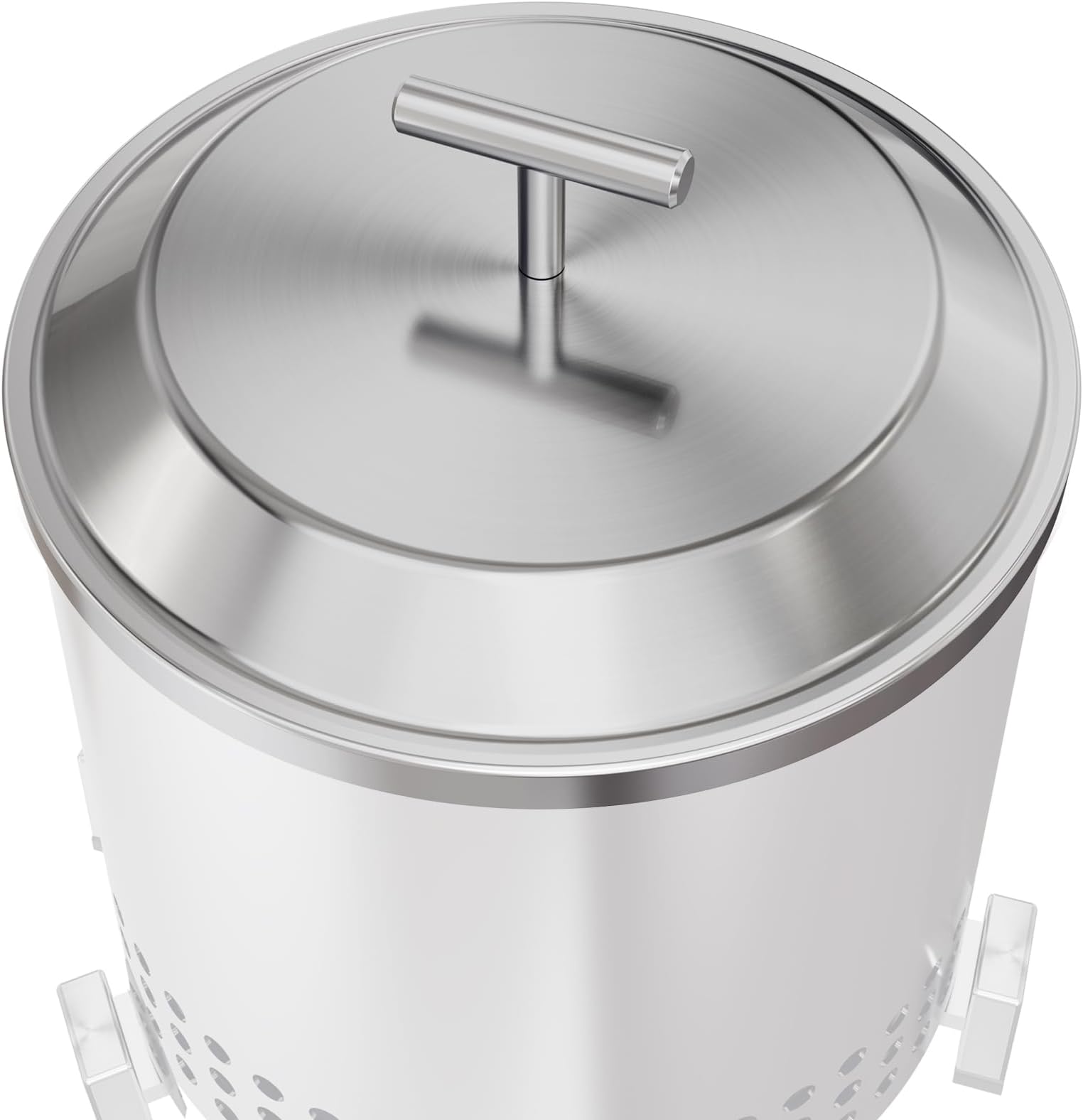 Tabletop Fire Pit Lid, Compatible with Solo Stove Mesa XL Tabletop Fire Pit, 304 Stainless Steel, 7" Portable Fire Pit Cover with Handle, Indoor Outdoor Mini Stove Accessory for Prevent Hand Burns