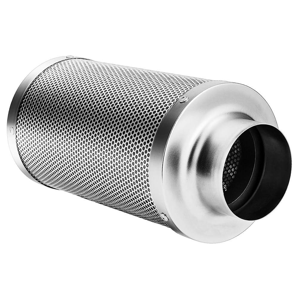 Aktivkohlefilter - Luftfilter für Grow, Zuchtzelt, Lüftung - Vorfilter inkl. - Geruchsneutralisierend & effizient (125 * 250 (bis 280 m3/h))