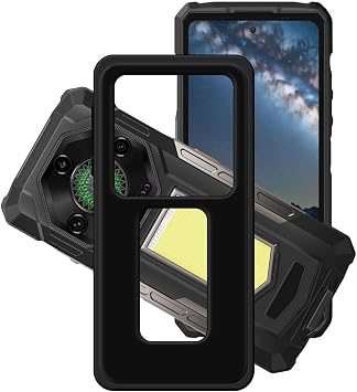Cover for Ulefone Armor 33 Pro 6.95", Black Silicone Case Soft Shell Protective Case