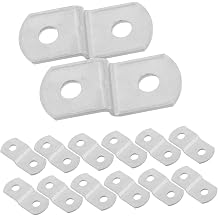 Ciieeo 15pcs Silver Z Shaped Corner Braces for Furniture and Photo Frames, Iron Material with Stable Fixation and Aesthetic Design, for Furniture Assembly and Office Use