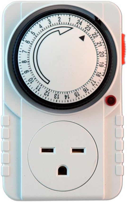 240V Analog Single Timer, Single Outlet Electrical Timer