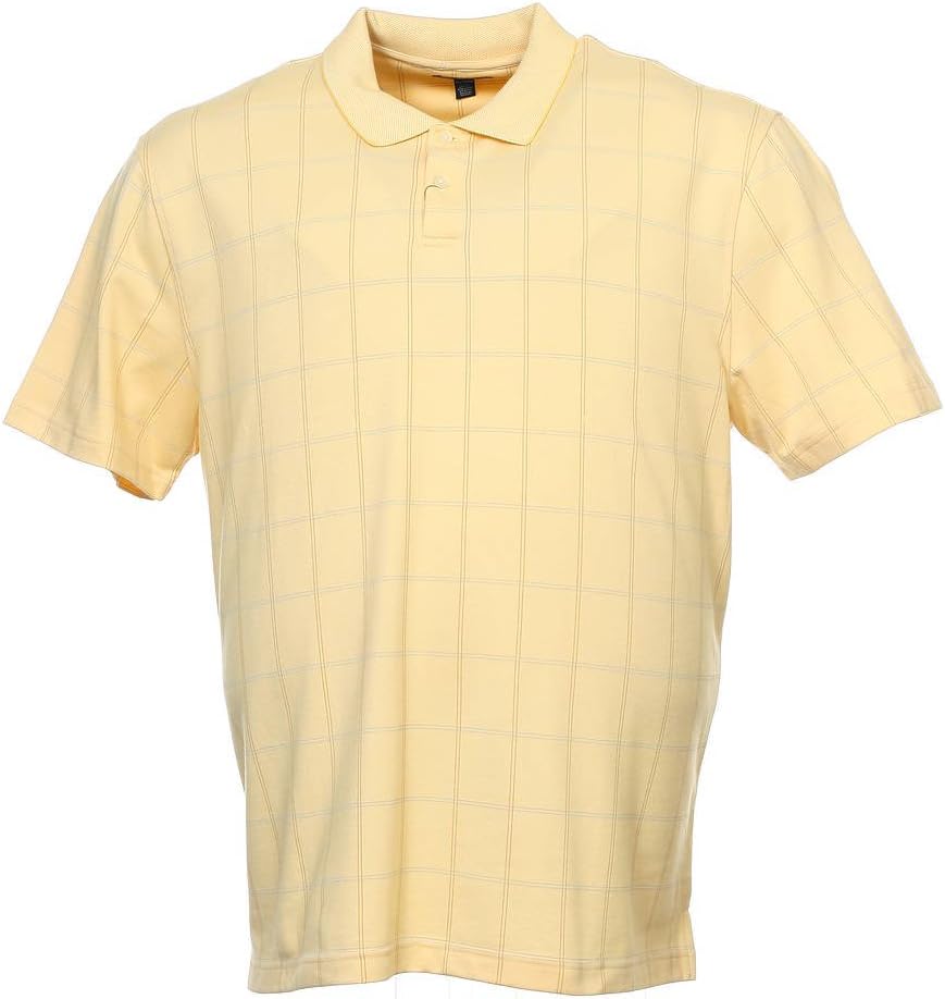 Van Heusen Men's Printed Windowpane Polo Shirt