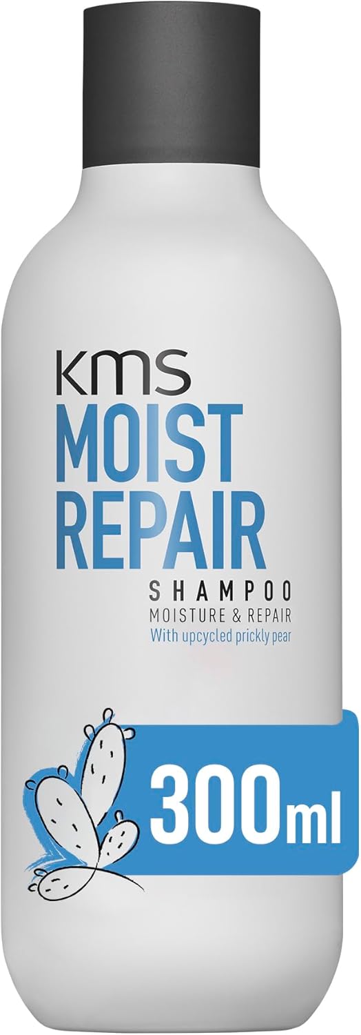 KMS MoistRepair Shampoo for Dry, Damaged Hair, 300 ml, Repair, Moisturize, Protect, with Upcycled Prickly Pear, Vegan Formula