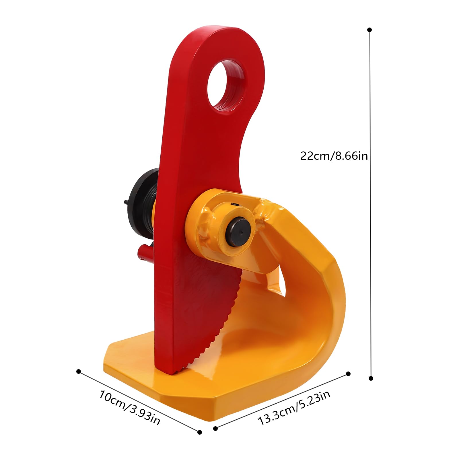Platten Hebeklemme 1,5T Metallplattenhebeklemmen Backenöffnung 0-50mm Horizontale Plattenhebeklemme für Installation Stahlkonstruktionen, mechanischen Verarbeitung