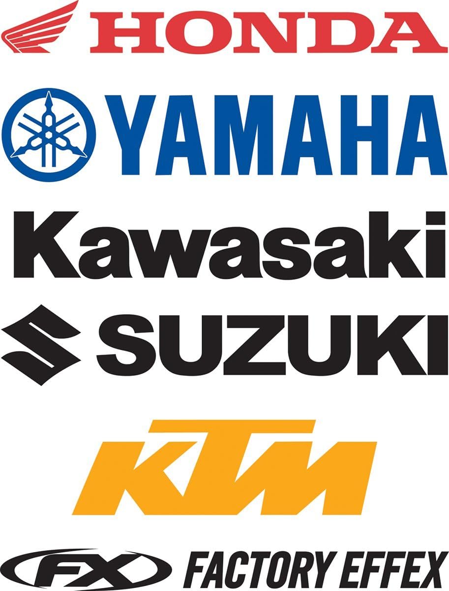 Die Cut Sticker - 1ft. Logo - Yamaha - White, Manufacturer: Factory Effex, YAM 1' WH DIECUT STICKER FX