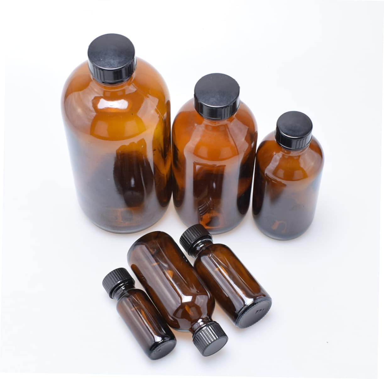 4pcs Sealing Brown Glass Bottles with Lid Multifunctional Honey Pot for Kitchen Storage Jam and Honey Container for Home Organization