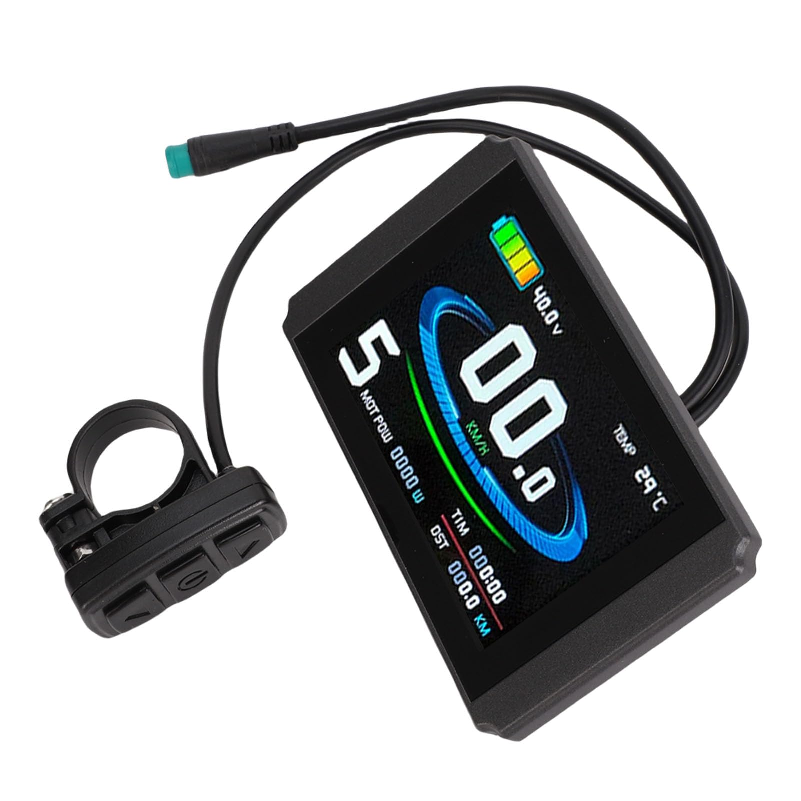 Panel Wyświetlacza do Hulajnogi Elektrycznej LCD8H, Złącze 5-pinowe, Panel Sterowania LCD z Akcesorium do Modyfikacji Roweru Górskiego, Idealny Jazdy na Rowerze