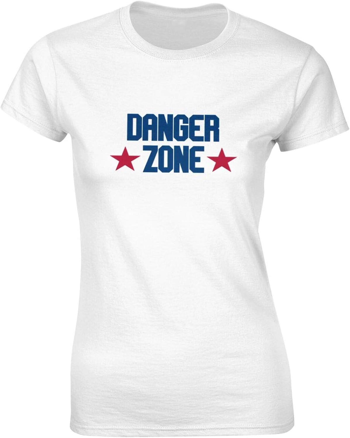 Women's Danger Zone Classic 100 Cotton Short Sleeve Round Neck TShirt. Clothing