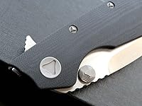 Vista 6 de Eafengrow EF335 Cuchillos plegables con hoja D2 y mango G10, cuchillo de bolsillo EDC de 5 pulgadas cerrado con clip (negro)