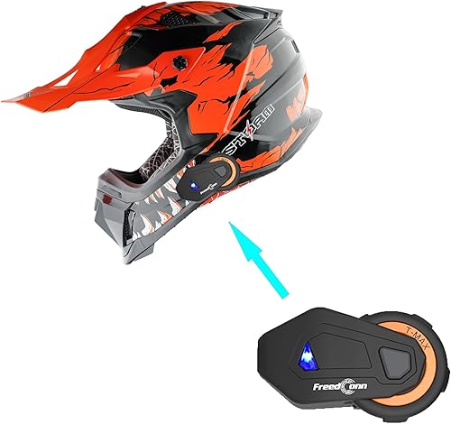 Vista 26 de 1Storm - Casco de motocross para adultos ATV Dirt Bike BMX MX Downhill Mountain Track Style JH601; Negro mate