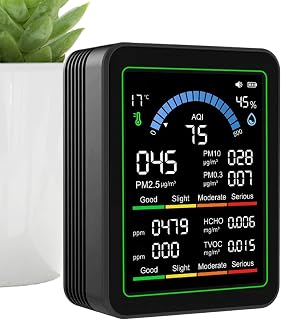 Analizador de aire para el hogar, detector de contaminación interior, sensor de carbono de formaldehído, evaluación métrica de aire interior, módulo completo de contaminantes atmosféricos domésticos