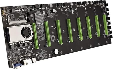 Amazon Com Latady Btc D37 Mining Machine Motherboard Cpu Group 8 Graphics Card Slot Ddr3 Memory For Low Power Vga Interface For Mining Machine Black Electronics