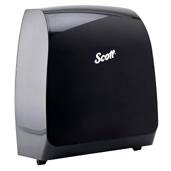 Scott Professional Pro Manual Hard Roll Towel Dispenser 34346، Black، for ScottProfessional Blue Core Towels، 12.66 "x16.44" x9.18 "Qty 1