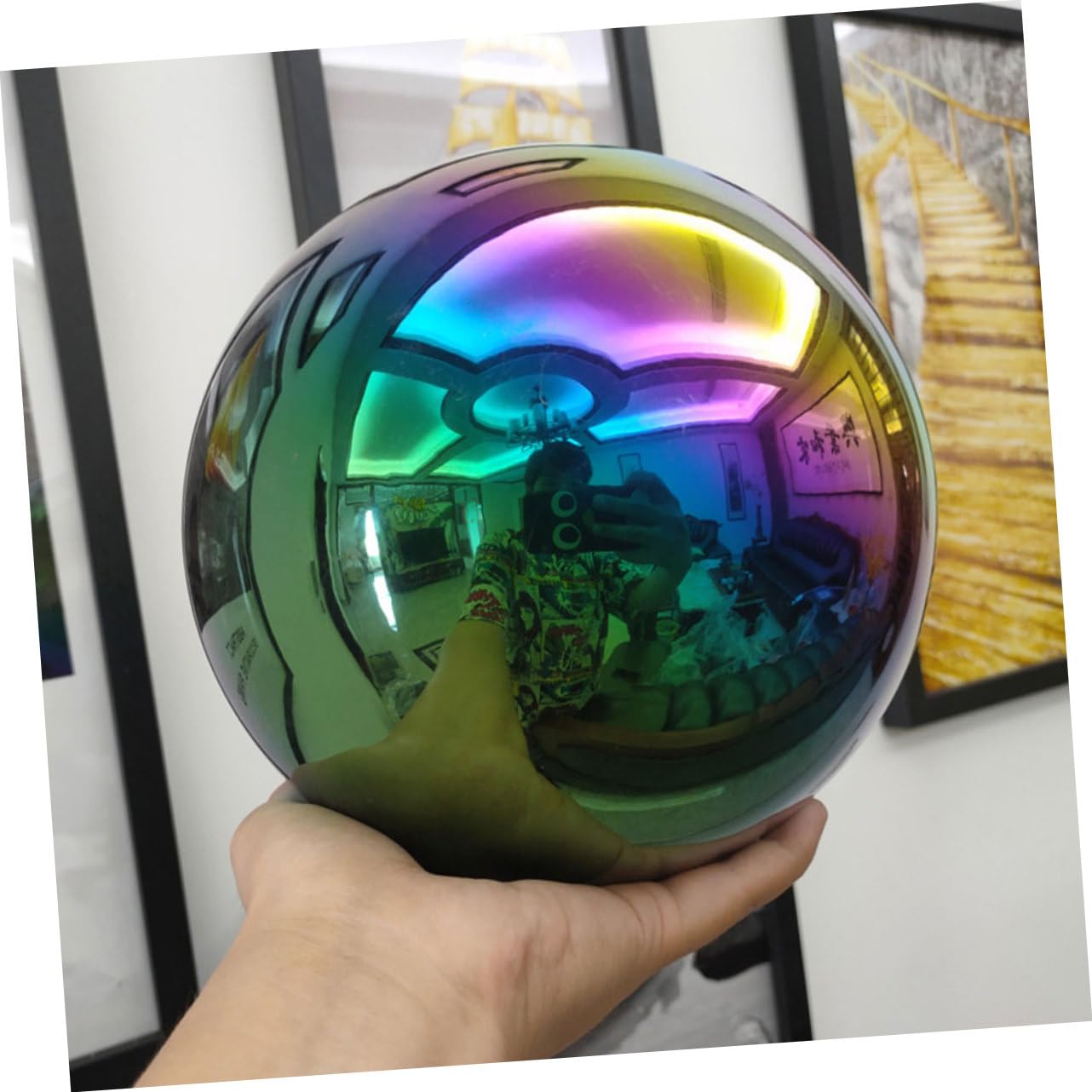 BESTonZON 2 Pezzi Riflettente Inossidabile per Decorazione Design Chic e Decorativa per Esterni e Atmosfera Rilassante Compatta e Leggera per Spazi Esterni