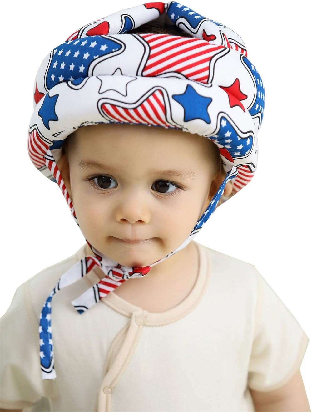 Baby Toddler Protective Cap, Adjustable Size Baby Learn to Walk Or Run Soft Safety Helmet, Infant Anti-Fall Anti-Collision Head Protection Hats, for Children from 6 Months~6 Years Old