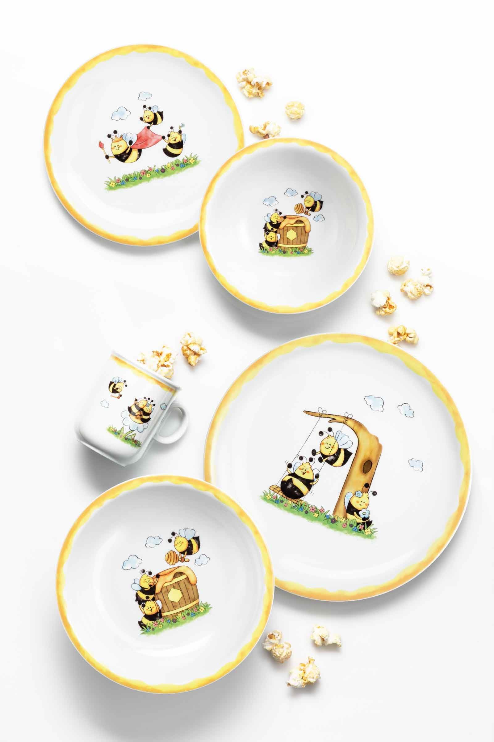 Seltmann Weiden Compact Flinke Flitzer kinderservies, porselein, meerkleurig, 21 x 19 x 20 cm