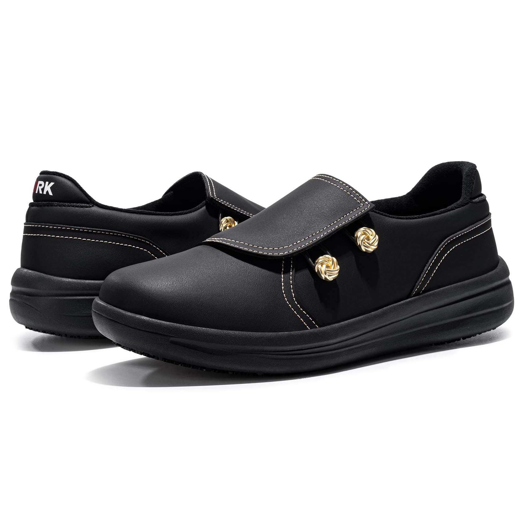 LARNMERN Zapatos de cocina antideslizantes y resistentes al trabajo para