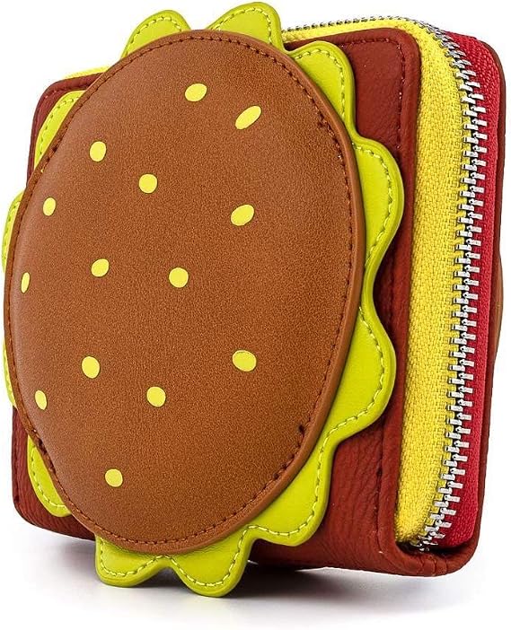Loungefly x Spongebob Squarepants Plankton Krabby Patty Zip-Around Wallet (Multi)
