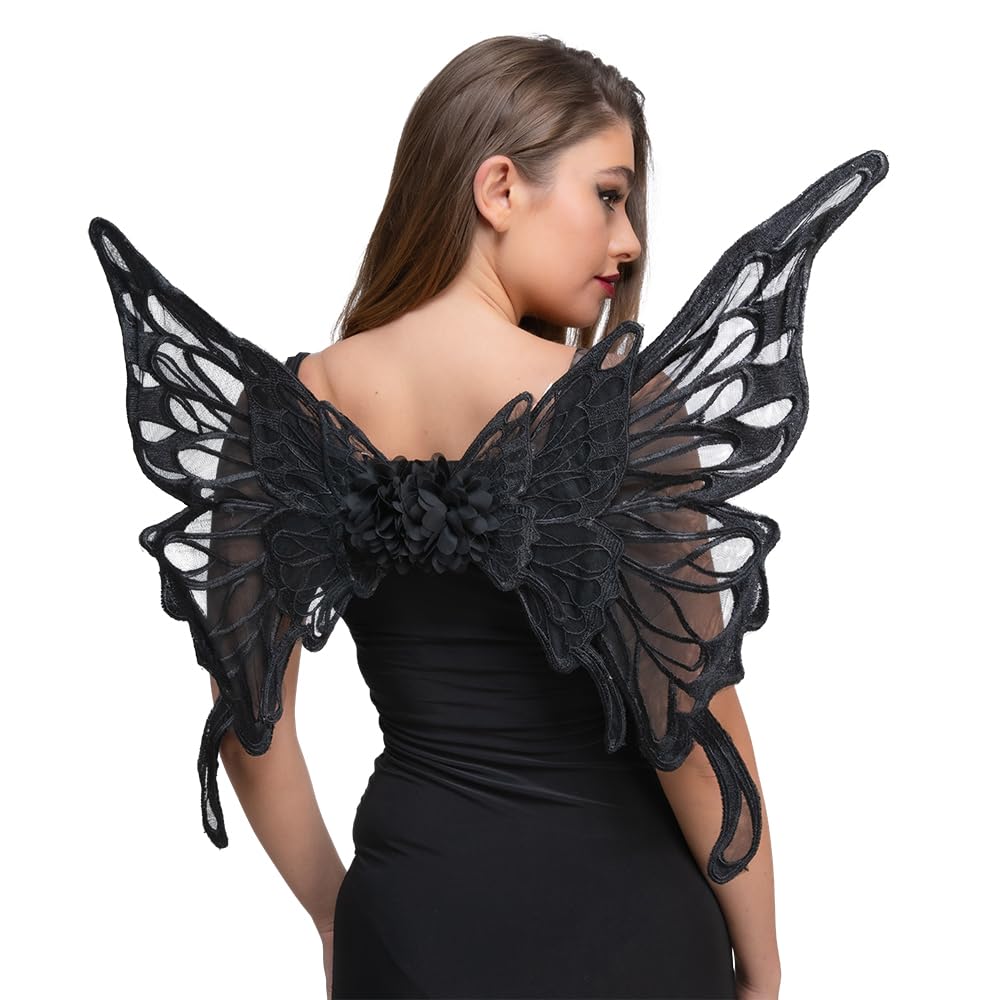 Wicked Costumes Super Deluxe Lace Fantasy Wings Fancy Dress Accessory