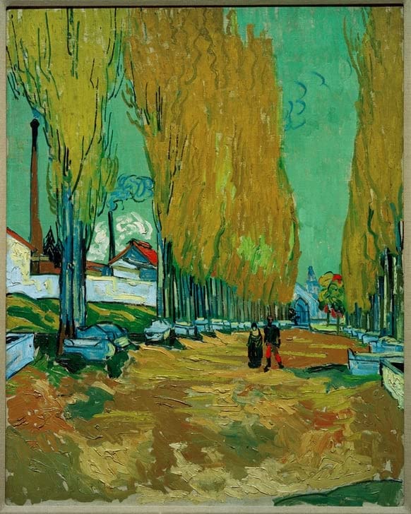 Affiche Impression Allée des Tombes de Van Gogh pour une décoration murale élégante en 60x90cm