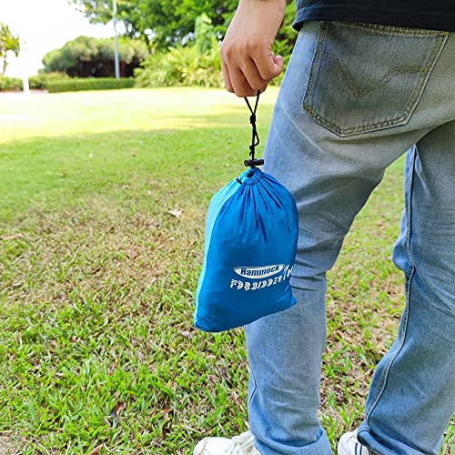 Forbidden Road Camping Hammock Single Hmmocks Parachute Hammock For Outdoor Hiking Travel Backpacking - 210D Nylon Taffeta Hammock Swing - Support 400Lbs Ropes Carabiners Included #TOP3