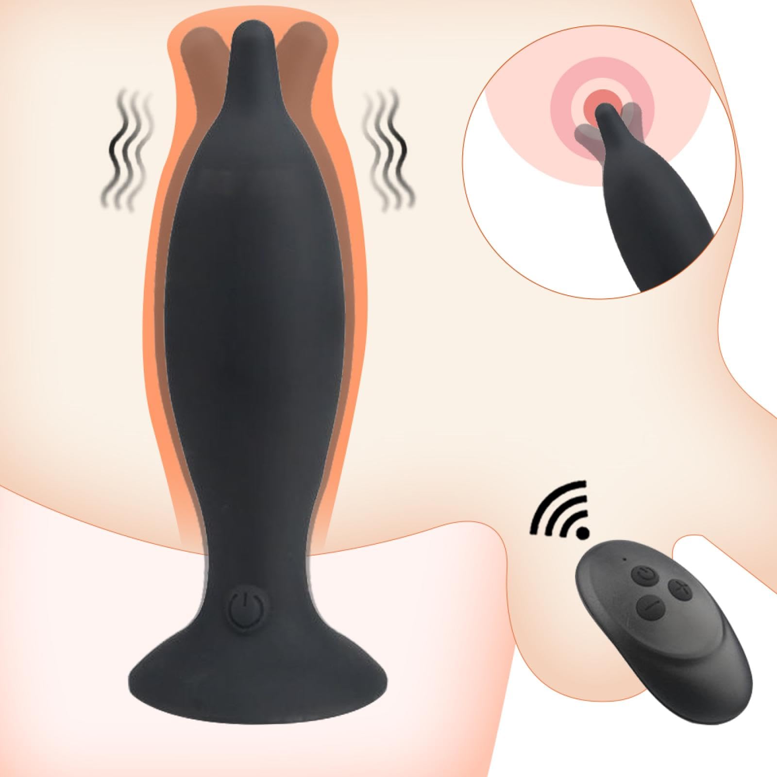 Plug anale Vibratore telecomandato senza fili Per Donne 10 velocità vibratori con dildo Masturbatori butt plug Giocattoli sessuali Per Masturbatore con vibratore da donna