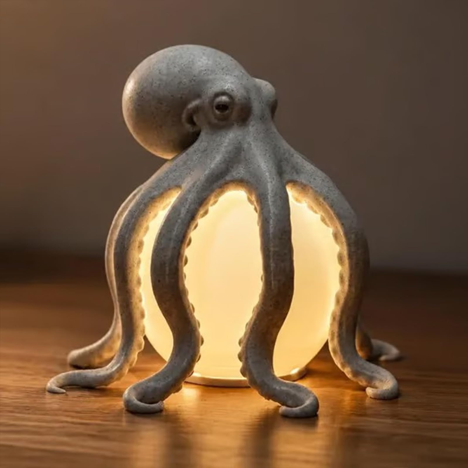 #A Octopus Ocean Decor Table Lamp, Coastal Octopus Night Light