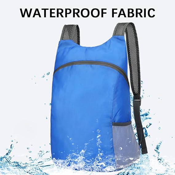Ultra Lightweight Foldable Backpack,Waterproof Lightweight Backpack,Packable Daypack for Men Women Hiking Travelling Camping Sports Outdoor Black