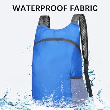 Ultra Lightweight Foldable Backpack,Waterproof Lightweight Backpack,Packable Daypack for Men Women Hiking Travelling Camping Sports Outdoor Black