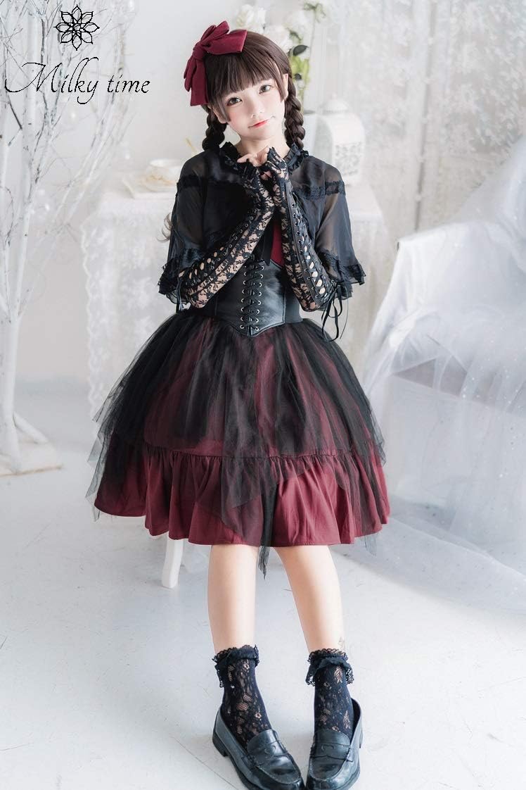 新作人気モデル ワンピース ロリータ ゴスロリ コルセット お嬢様系 ゆめかわいい 風 ひざ丈ワンピース