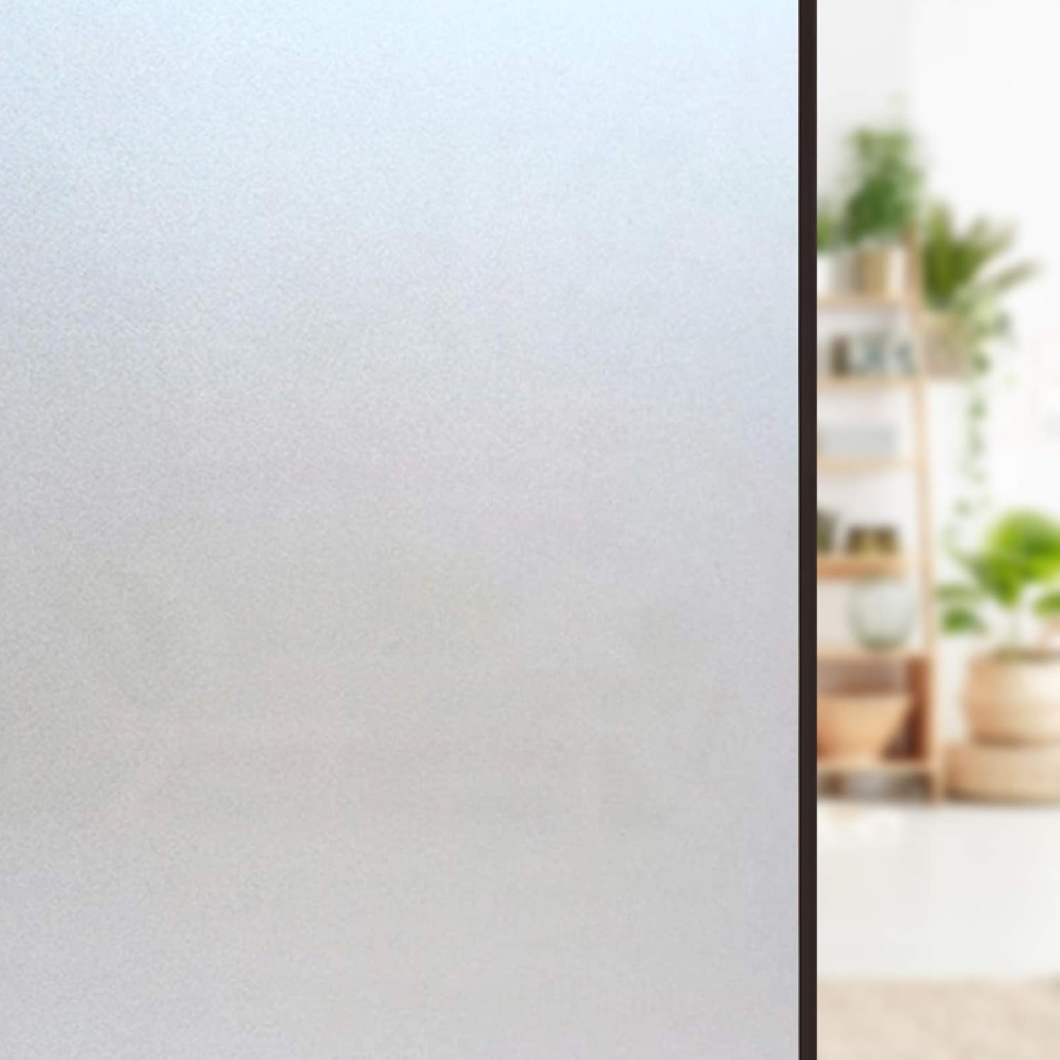 WALLMATE™ Vinyl Frosted Window Film Self Adhesive Privacy Glass Film for Office Glass Partition/Glass Door/Bathroom (1 Feet by 6 Feet, Frosted Film)