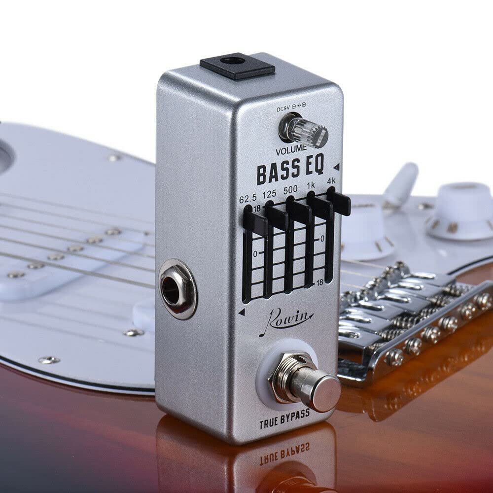 Gitarrensaiten Akustikgitarre Bass Eq. Pedal 5-Band-Equalizer-Pedale for Bassgitarre mit 5-Band-Grafik-Mini-Größe True Bypass Gitarrensaiten