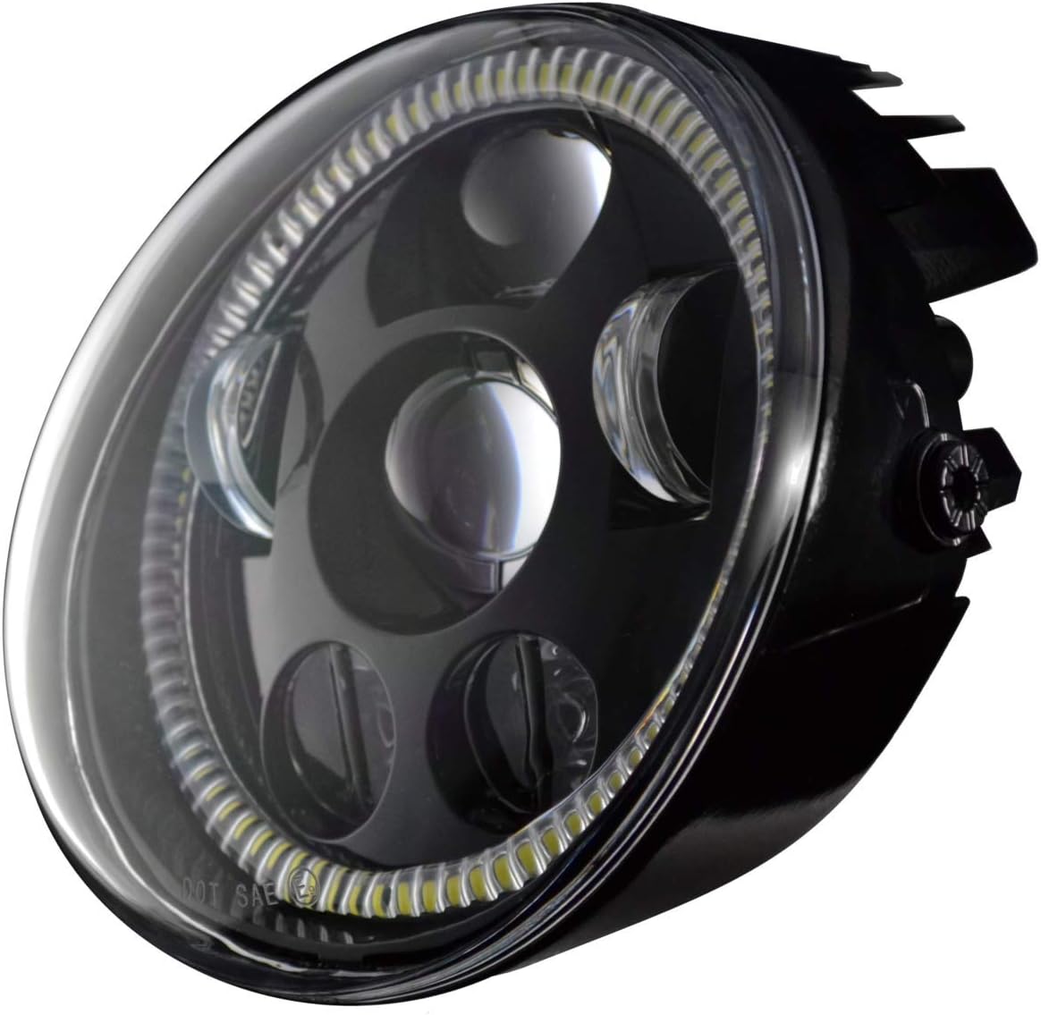 Eagle Lights V-Rod/Street Rod Projection Headlight with Halo Ring