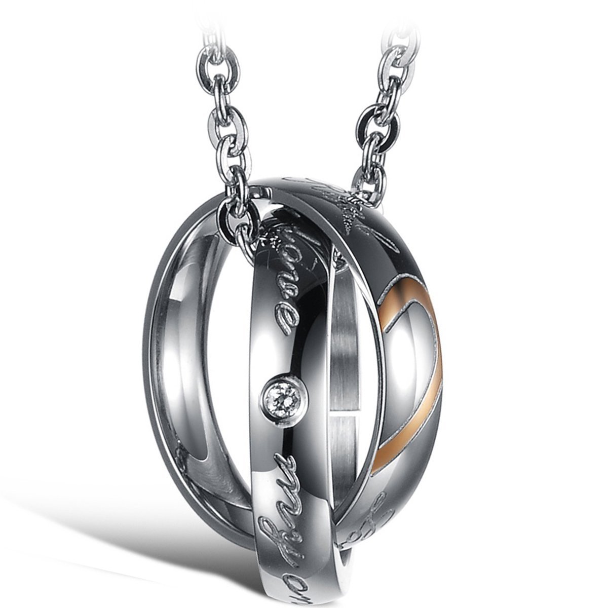 Anelli da donna in acciaio inossidabile con larghezza semplice, regalo per dito color oro rosa
