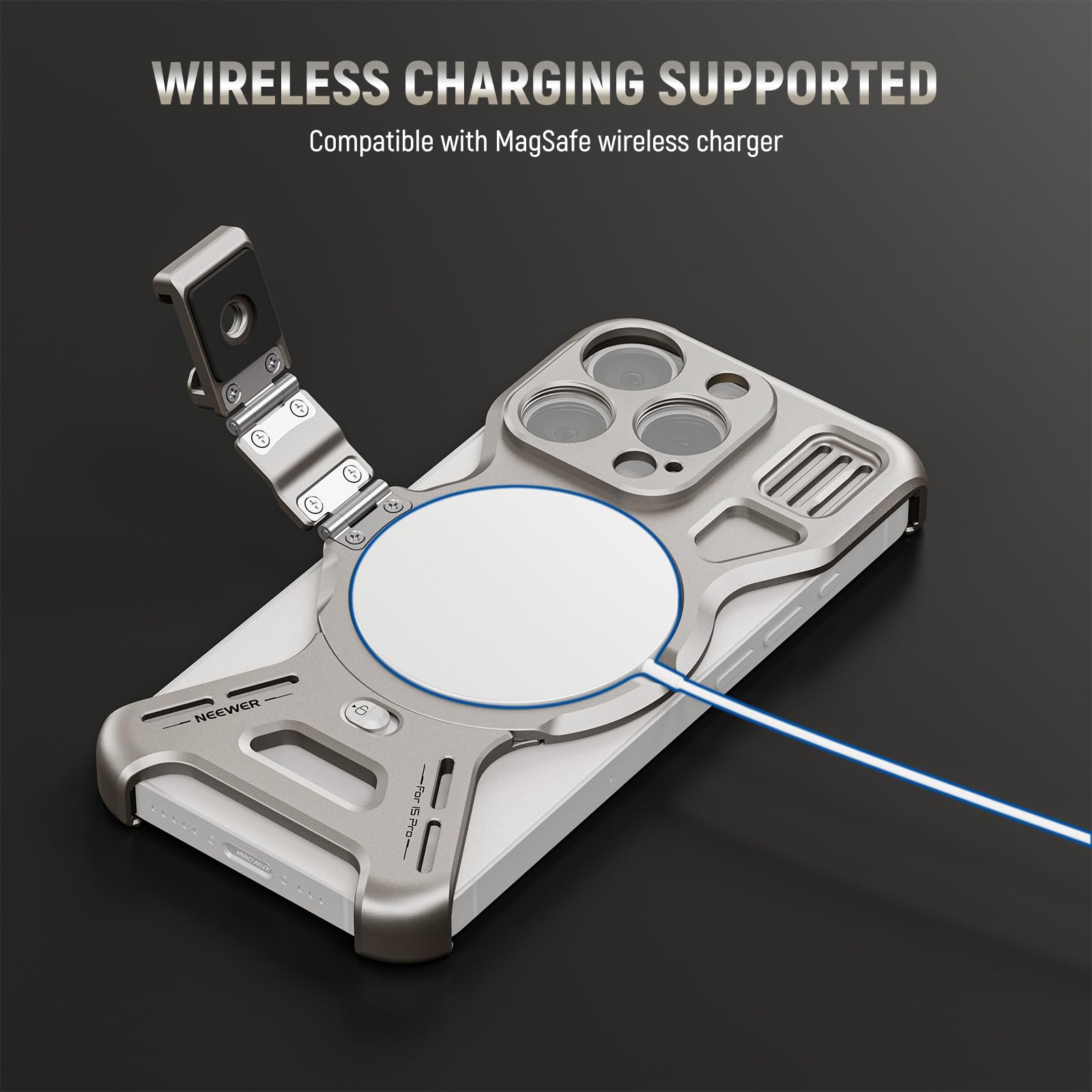 Amazon.com: NEEWER LiteArmor Metal Frame Case for iPhone 15 Pro