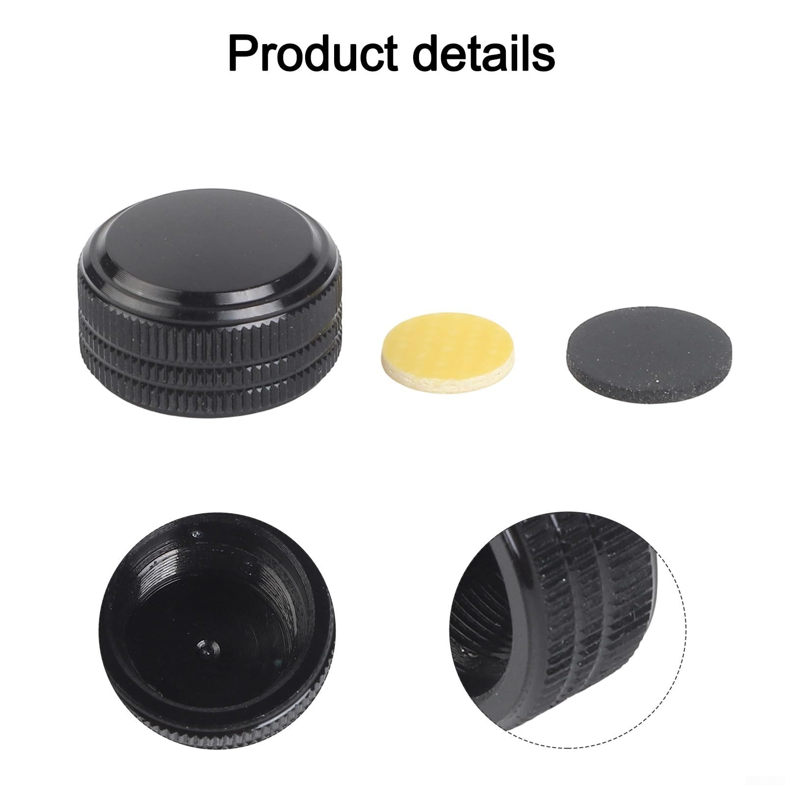 Pommeau de frein M11 x 0,5 pour moulinet de pêche Daiwa Coastal SV TW et Tatula TW 100 150 en alliage d'aluminium avec joint d'étanchéité (noir)