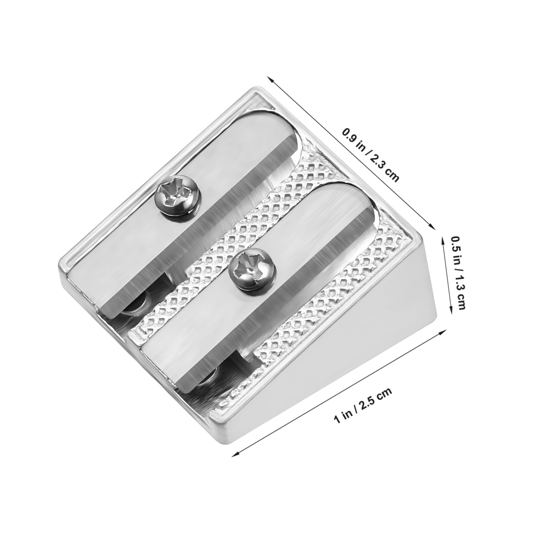 NUOBESTY 5 Sätze Bleistiftspitzer Aus Aluminiumlegierung Tragbarer Bleistiftspitzer Bleistift Mit Handgehaltener Anspitzer Taschen 20 Stück * 5