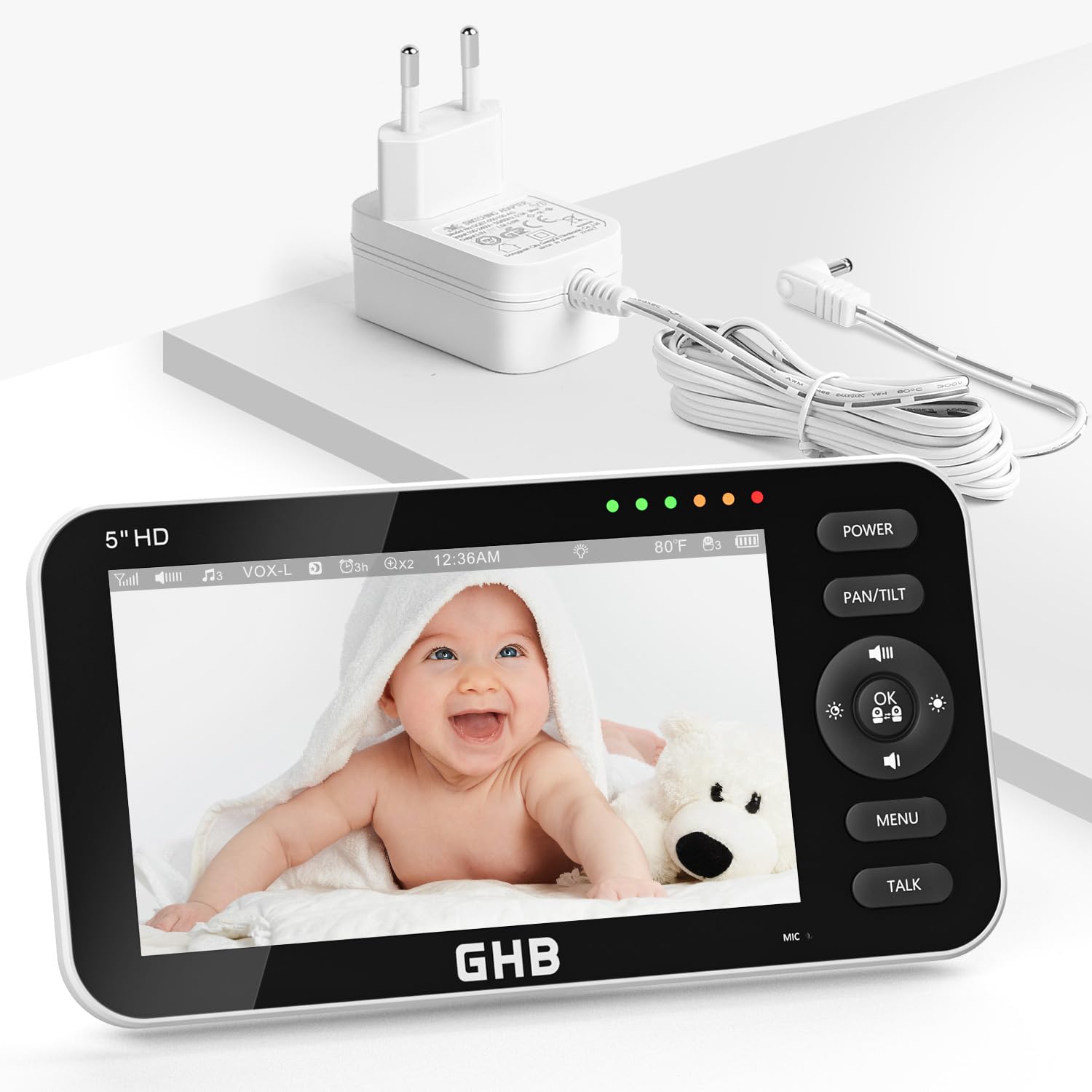 GHB Bildschirm für 5 Zoll Babyphone Modell SM50B