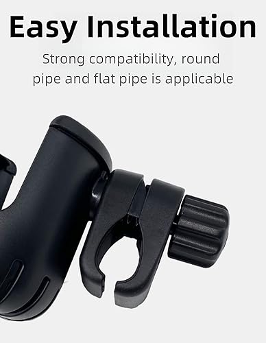 Miniatura 6 de Soporte versátil 2 en 1 para teléfono celular para bicicleta y cochecito - Jaula universal para botellas de agua para ciclistas, soporte