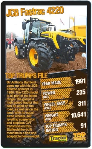 Miniatura 5 de 30 mejores tractores Top Trumps juego de cartas