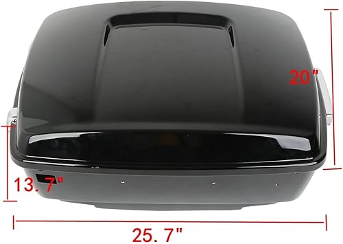 Miniatura 6 de TCMT King Tour Pack Portaequipajes de moto, diseñado para modelos Harley Davidson Touring 2014-2020