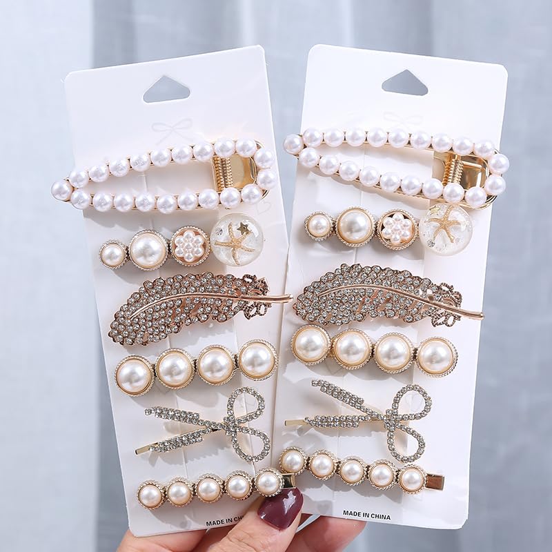 Lemeilleur 12 piezas pinzas para cabello de metal estilo dientes de pato antideslizantes para cabello grueso y delgado para mujeres y niñas miniatura 1