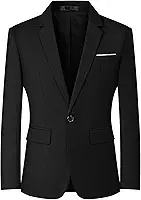 Blazers masculino slim fit business casual masculino casaco esportivo um botão blazer de viagem jaqueta leve